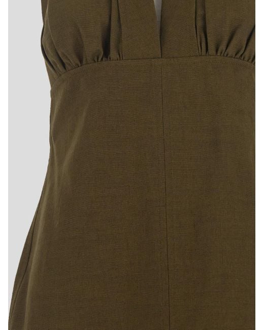 Bottega Veneta Green Sleeveless Dress