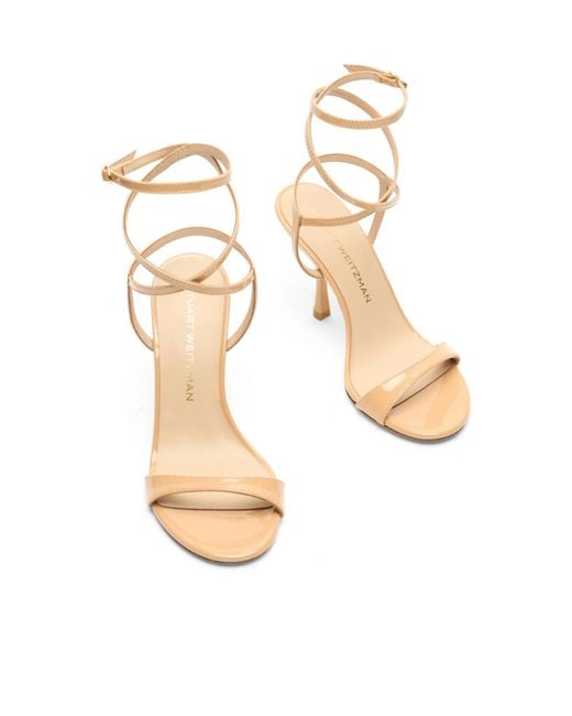 Stuart Weitzman Metallic Nudist Wrap 100