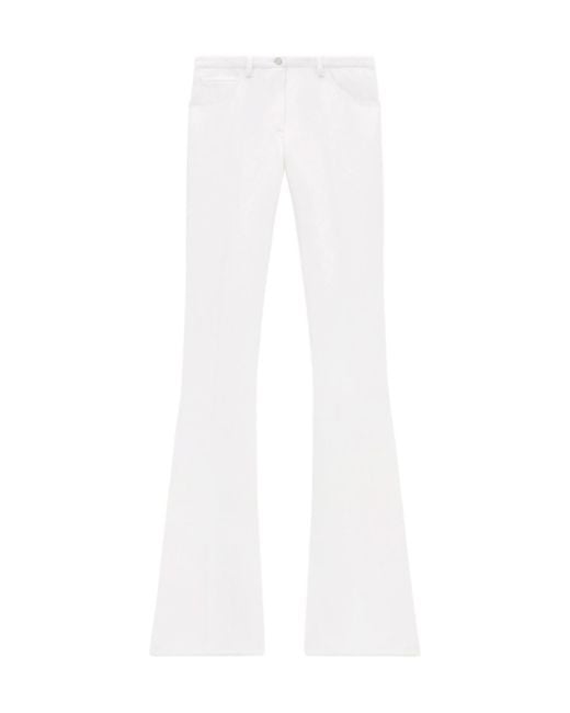 Courreges White Relax Bootcut Trousers