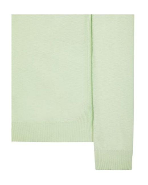 Stone Island Green Compass-Logo Cotton-Blend Jumper for men