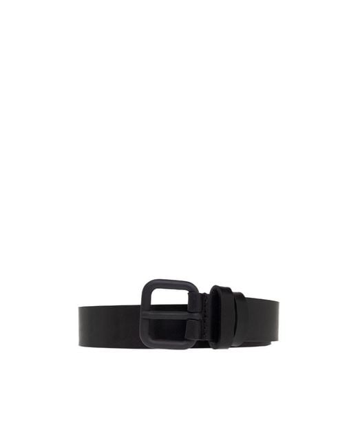 DIESEL White Logo Belt for men