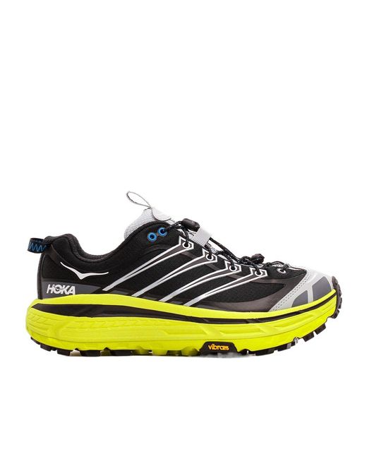 Hoka One One Yellow Mafate Three2 Chunky Lace-Up Sneakers for men