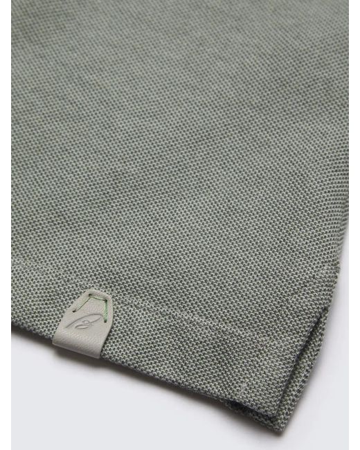 Brioni Gray Button Polo Shirt for men