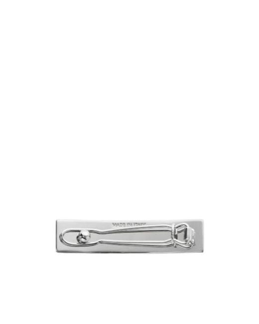 MM6 by Maison Margiela White Numeric Hair Clip
