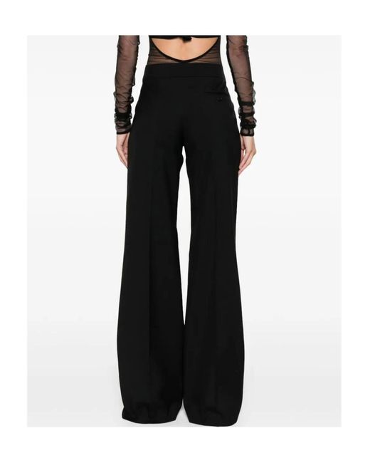 McQueen Black Pleat-Detail Trousers