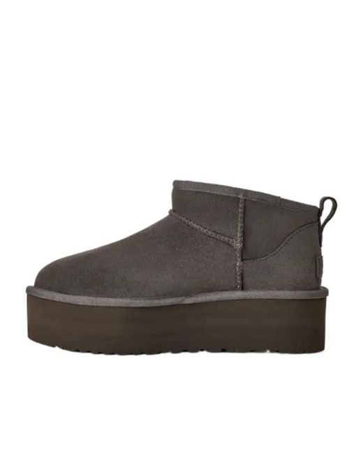 Ugg Brown 51Mm Platform Suede Boots
