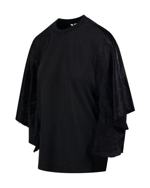 Haikure Blue Flynn Ruffled-Sleeve T-Shirt