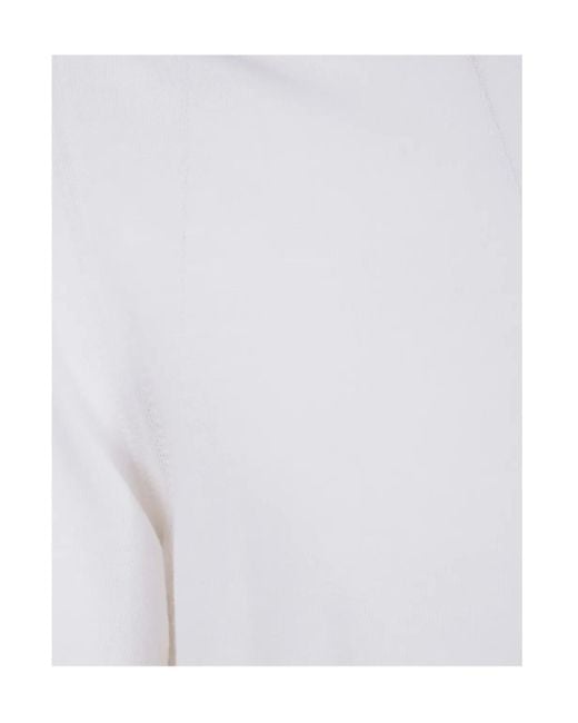 Nuur White Cotton Sweatshirt for men