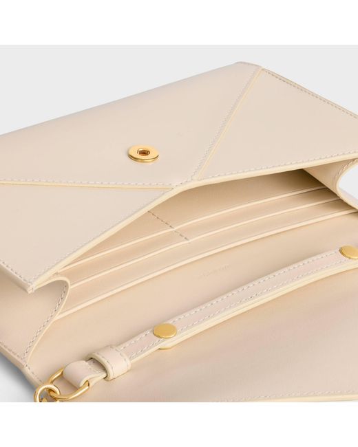 Céline Natural Envelope Wallet On Chain