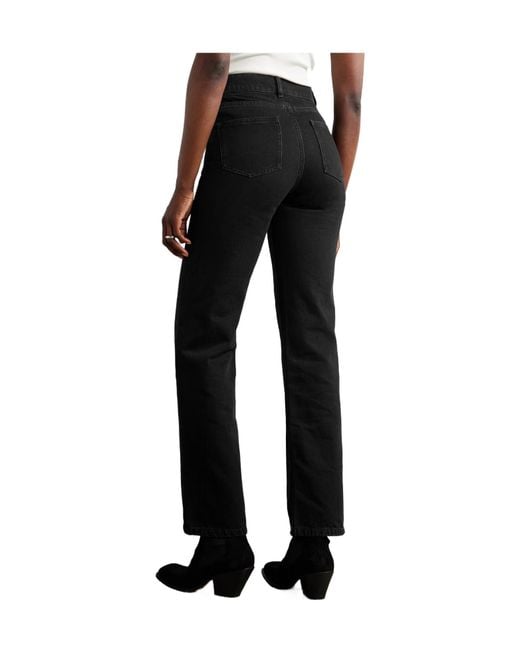 Giuliva Heritage Black The Dana High-Rise Straight-Leg Jeans