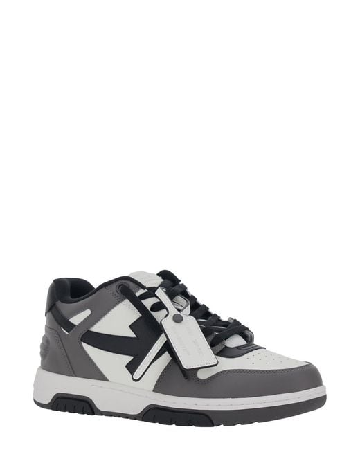 Off-White c/o Virgil Abloh Multicolor Gray Calf Leather Bos Taurus Low Top Sneakers - Eu45/us12 for men