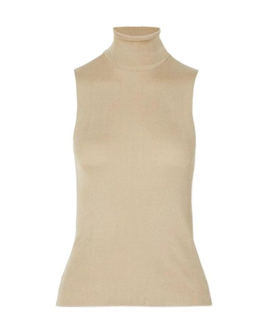 The Row Natural Turtleneck Top