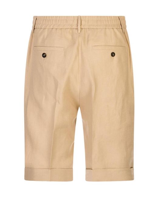 Peserico Natural Gabardine Shorts for men