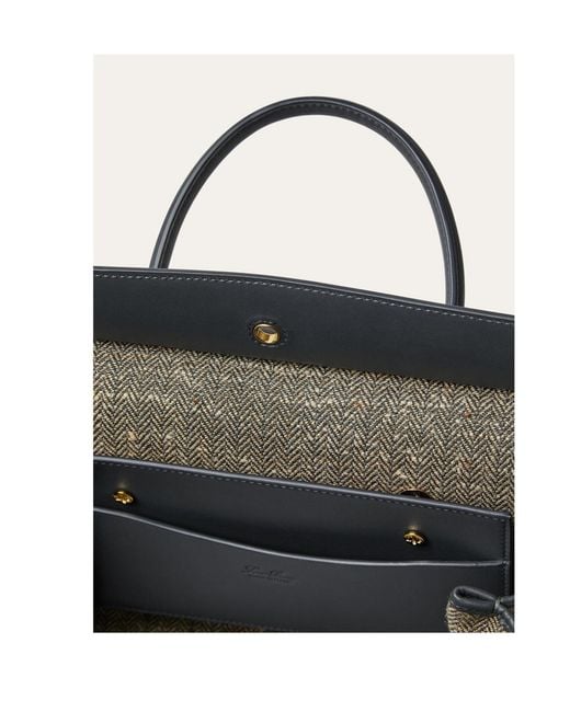 Loro Piana Black Loom Bag L25