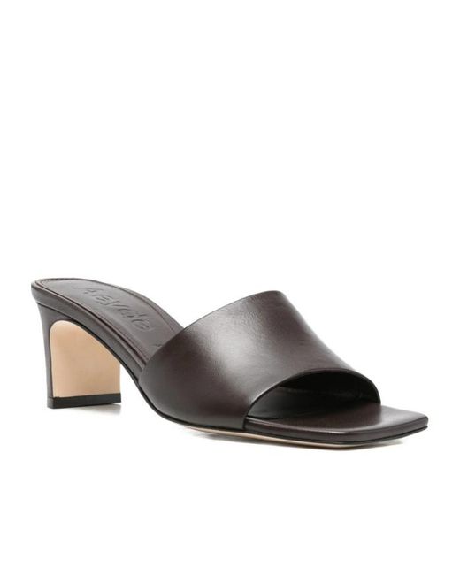 Aeyde Multicolor Square-Toe Open-Toe High-Heeled Sandals