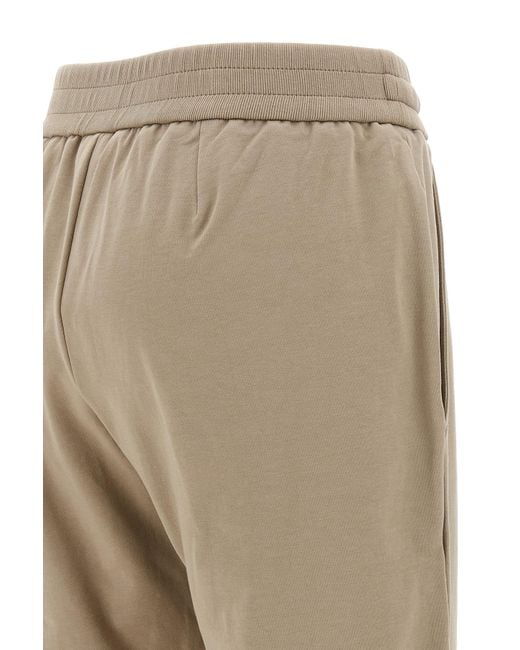 Brunello Cucinelli Natural Drawstring Tapered-Leg Sweatpants