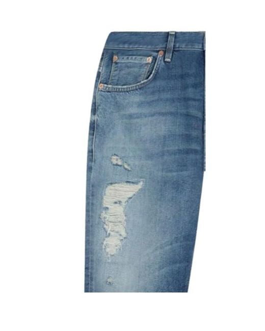 Dondup Blue Ripped Jeans for men