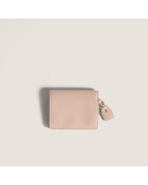 Miu Miu Pink Small Leather Wallet