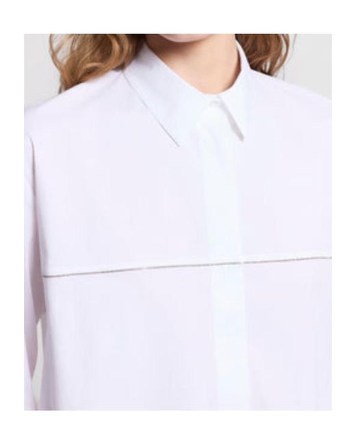 Peserico White Long-Sleeve Shirt