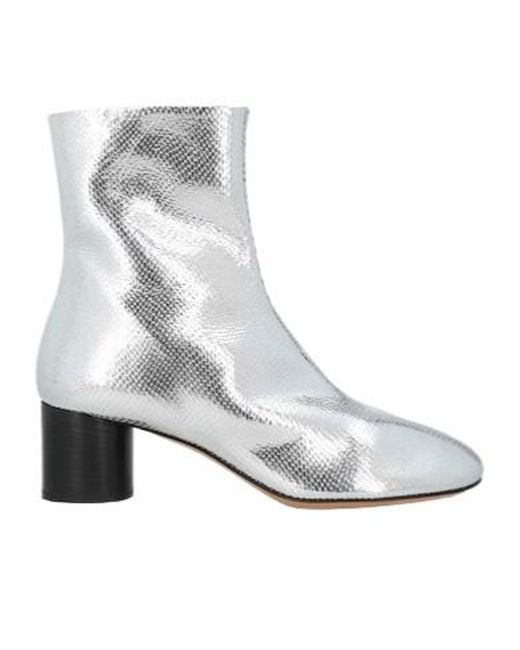 Isabel Marant White Ankle Boots