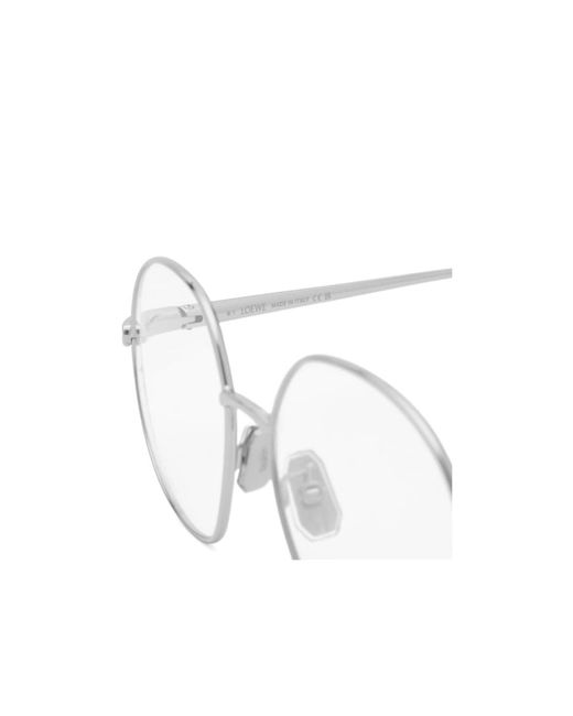 Loewe White Round Frame Glasses for men