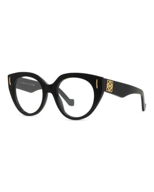 Loewe Black Cat Eye Frame Glasses for men