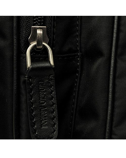 Giorgio Armani Black Logo Handbag for men