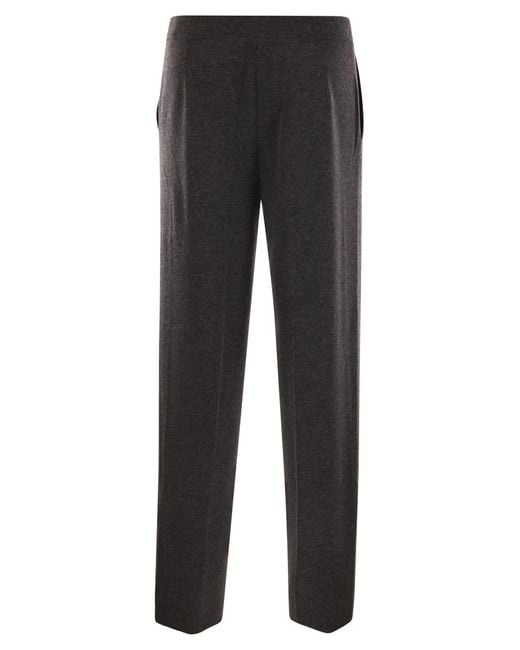 Max Mara Black Arno Straight-Leg Pants