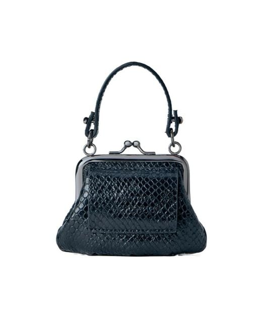 Vivienne Westwood Blue Granny Mini Frame Clutch Bag