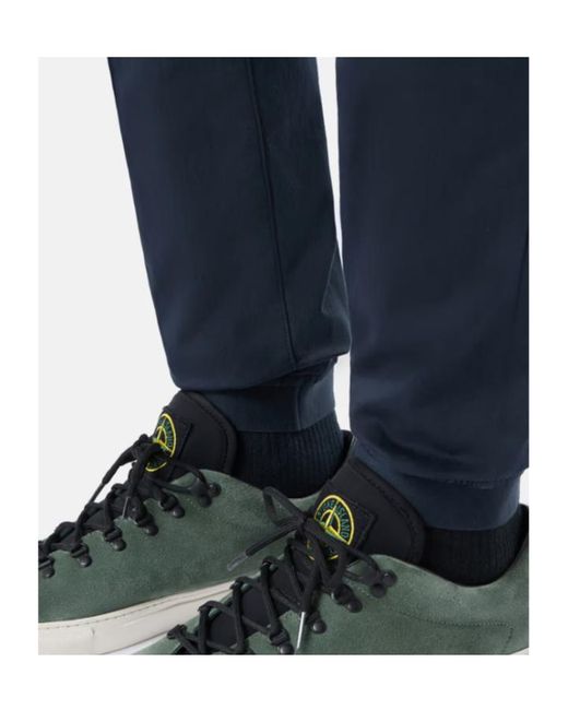 Stone Island Blue Regular Tapered Fit Cargo Pants for men