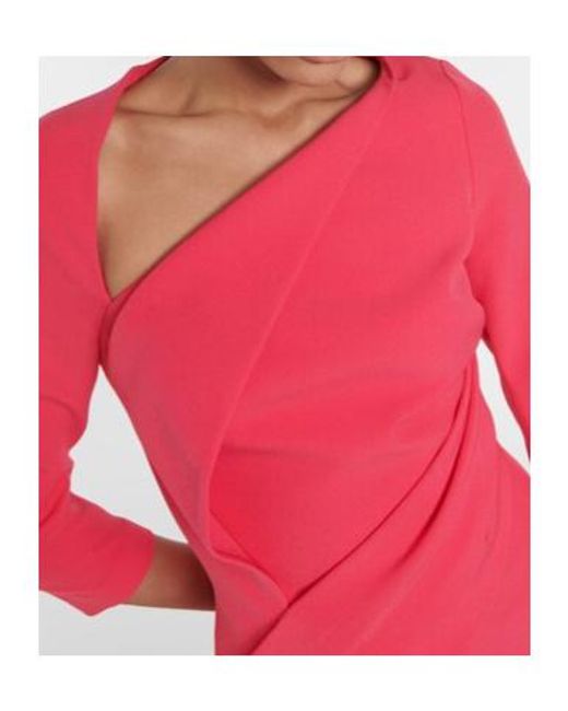 Safiyaa Red Pollina Crepe Dress