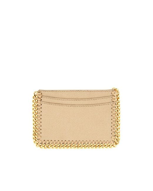Stella McCartney Natural Logo Plaque Wallet
