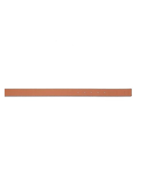 Loewe Brown Logo Buckled Reversible Belt
