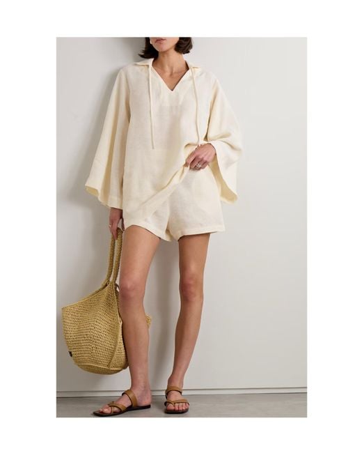 Lisa Marie Fernandez Natural Solid Color Woven Shorts