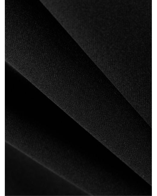 Adam Lippes Black Minimalist Satin Evening Dress