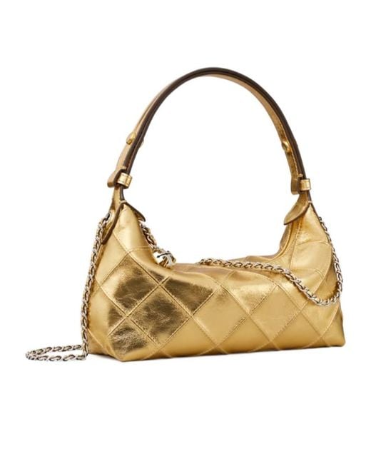 Tory Burch Fleming Metallic Pochette