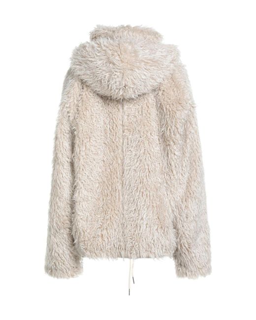 Marni White Hooded Teddy Jacket
