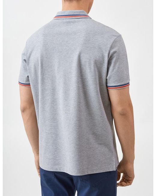 Paul & Shark Blue Logo Short-Sleeved Polo Shirt for men