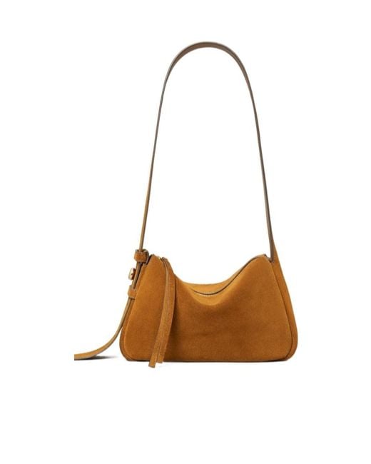 Tory Burch Brown Romy Suede Shoulder Bag