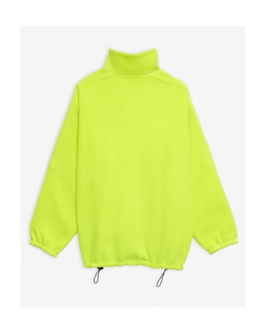 Balenciaga Yellow Logo Zipper Casual Jacket