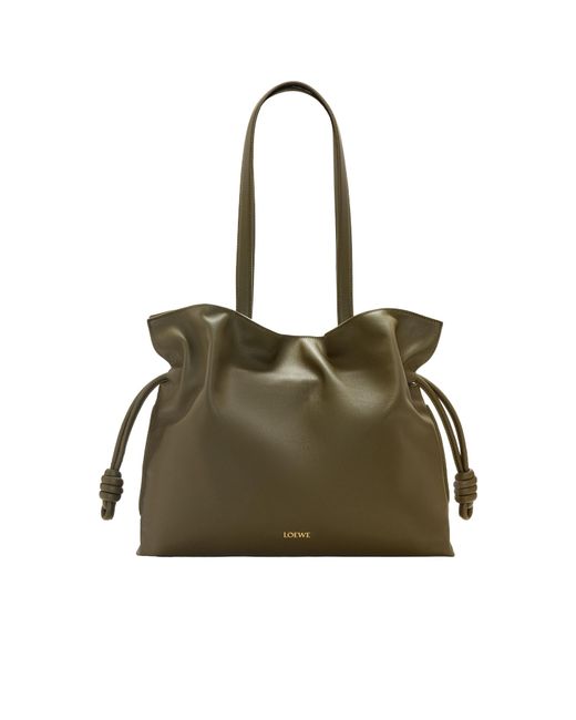 Loewe Green Large Flamenco Clutch