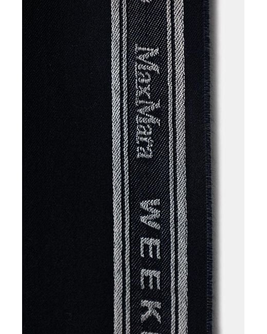Weekend by Maxmara Black Tassel Scarf