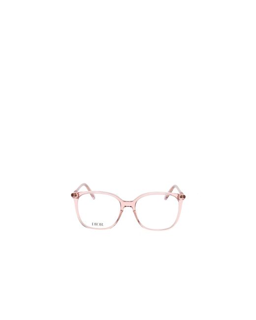 Dior White Eyewear Square Glasses And Frames