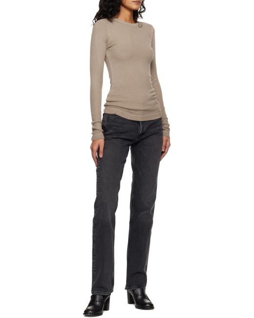 Agolde Gray 90S Pinch Waist Jeans