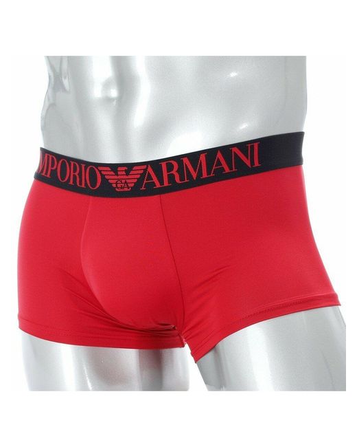 Emporio Armani Red Logo Underwear for men