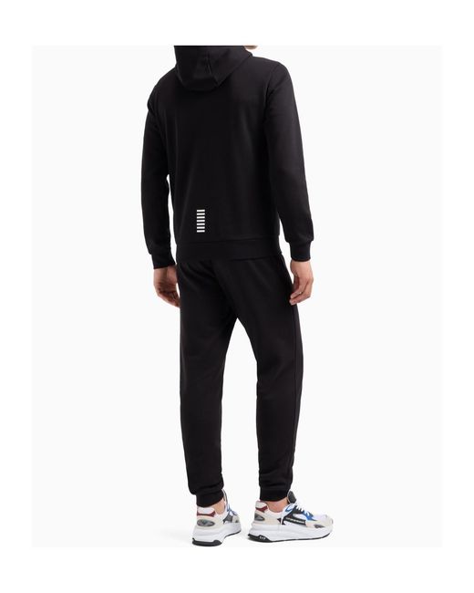 EA7 Black Active Tracksuit for men