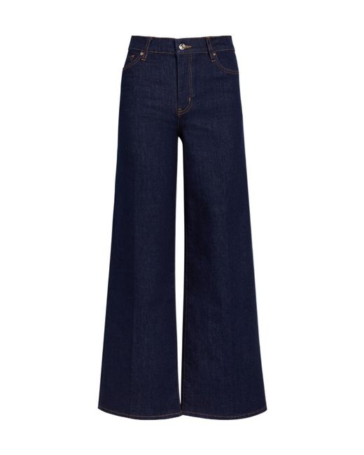 FRAME Blue Le Slim Palazzo Wide-Leg Jeans