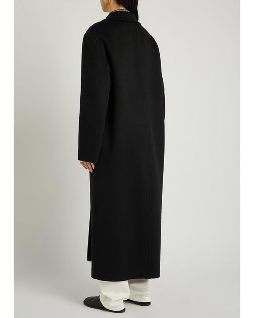 Rohe Black Single-Breasted Wool Coat