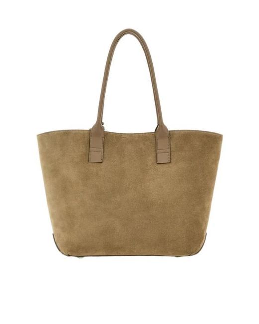 Hogan Natural Address Logo-Embossed Tote Bag