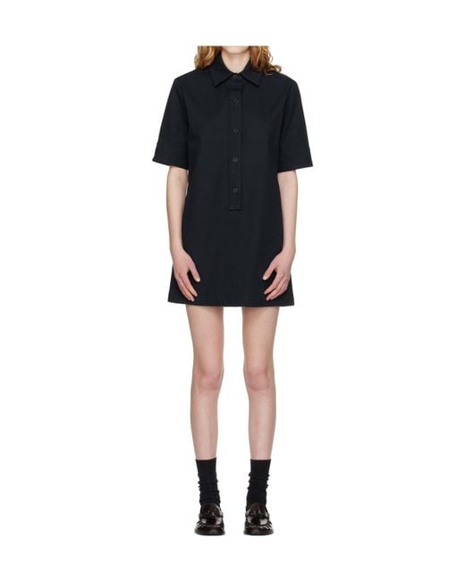 A.P.C. Blue Collared Mini Dress
